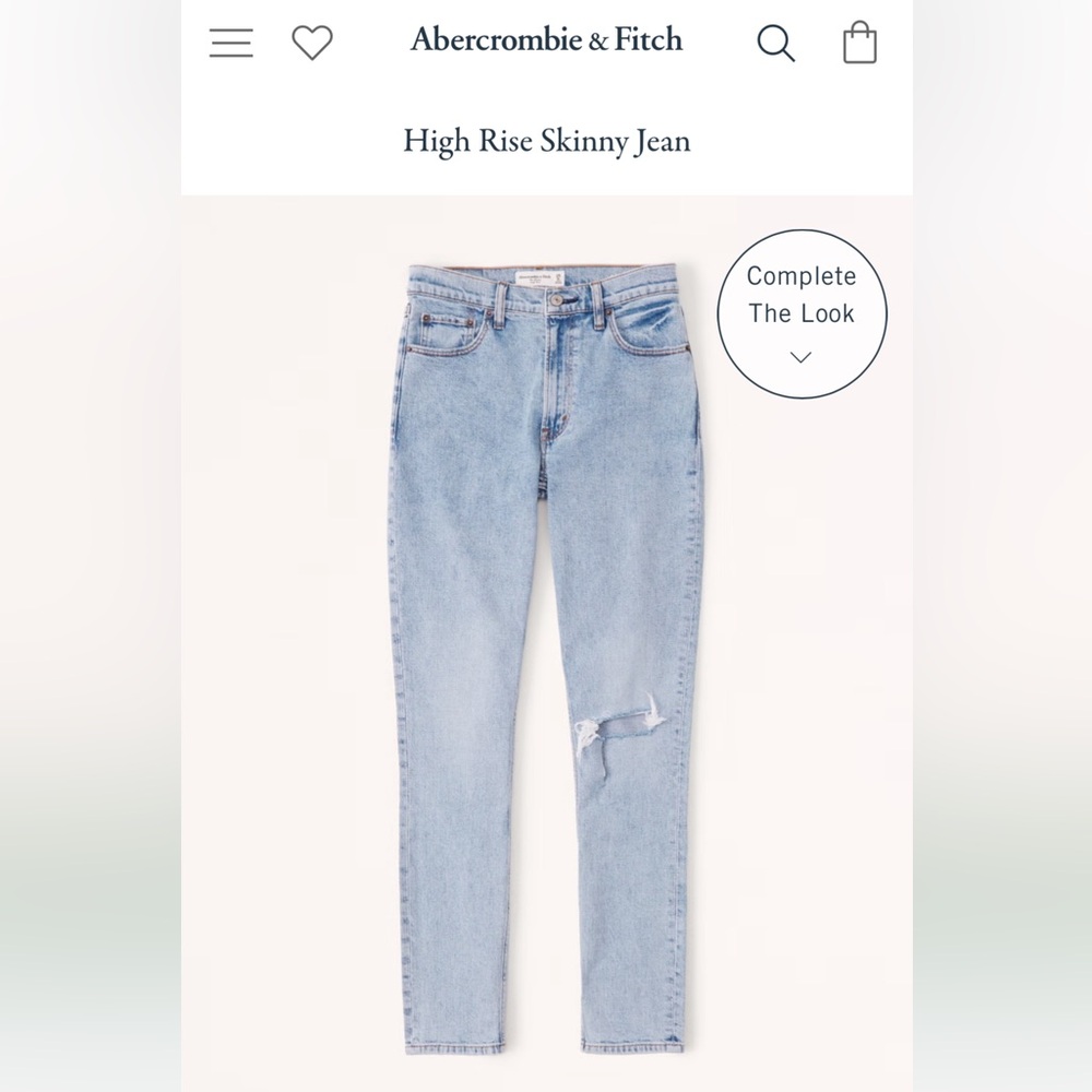 Abercrombie and Fitch high-rise skinny women's Jean